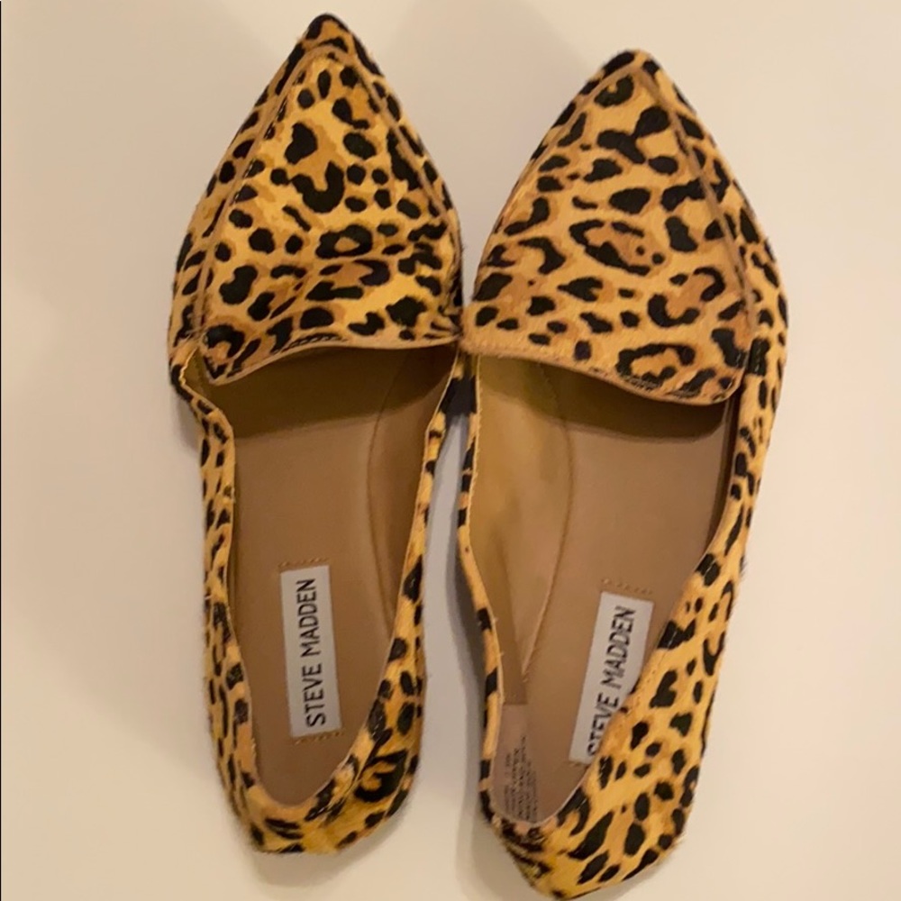Steve Madden leopard flats